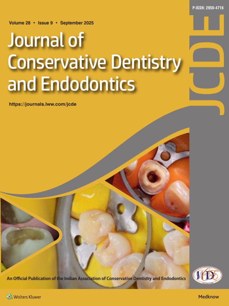 Journal of Conservative Dentistry 2025 | PDF | Academic Journal
