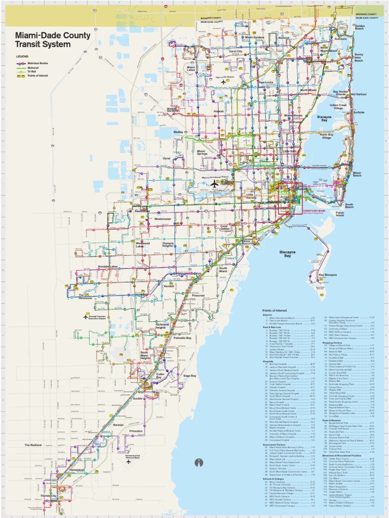 Miami Transit Route and Stops Guide | PDF