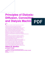 Principles of Dialysis: Diffusion, Convection, and Dialysis Machines
