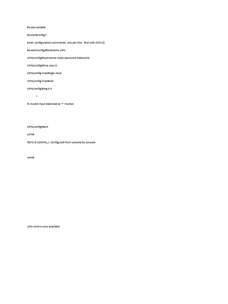 Cisco Router Configuration Guide | PDF