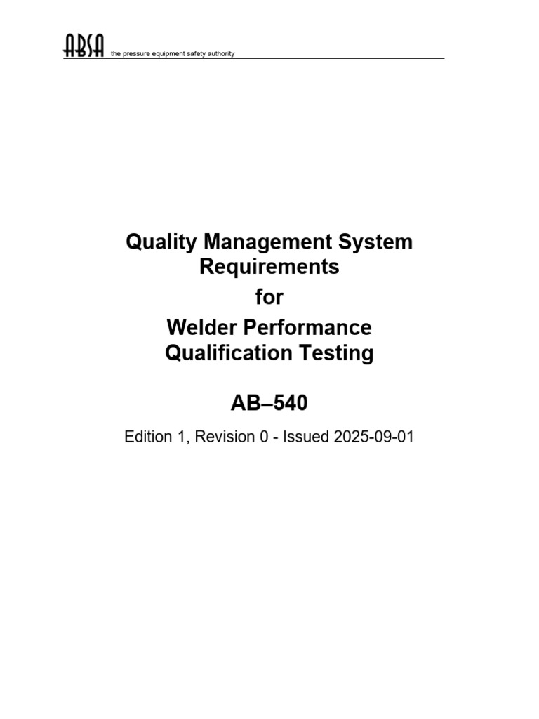 Welder Qualification Testing QMS Requirements | PDF | Nondestructive ...