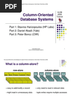 Column Oriented DB Systems