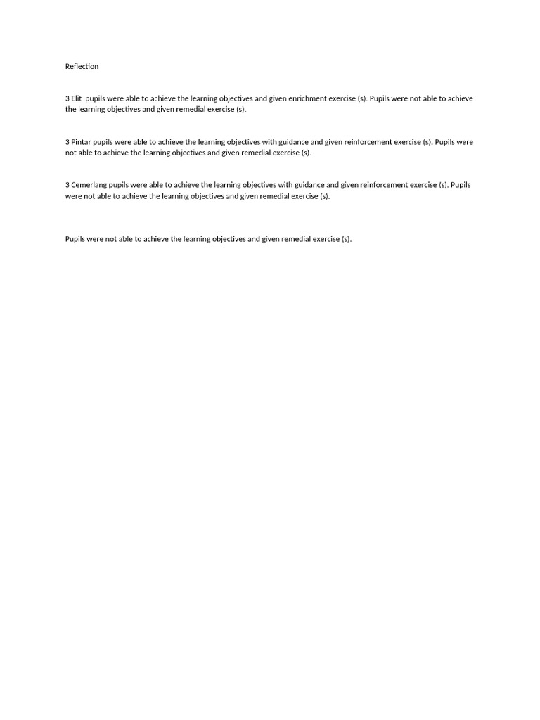 Reflection | PDF