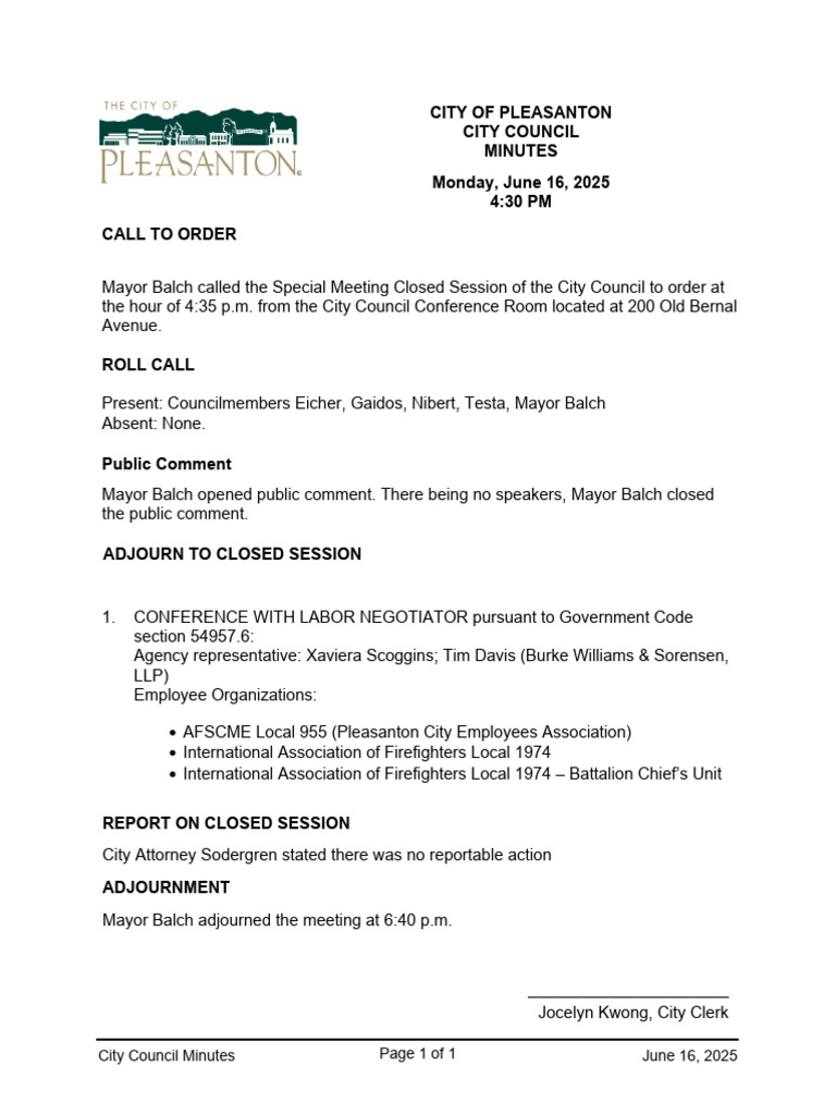 06-16-25 Minutes Closed Session | PDF