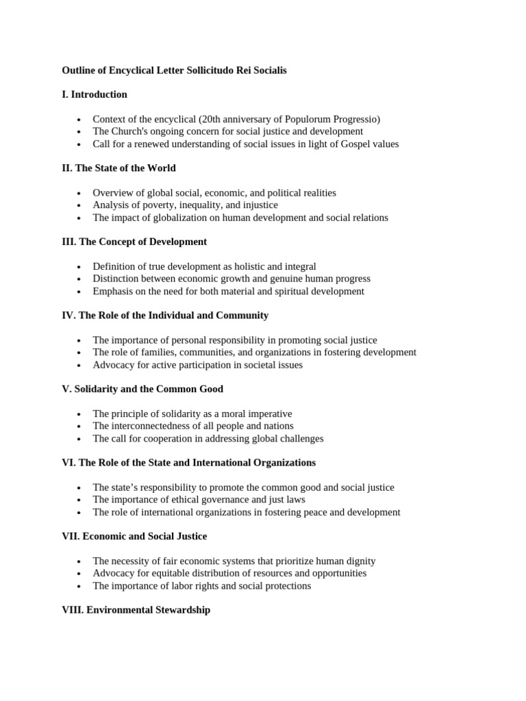 Encyclical on Social Justice and Development | PDF | Social Justice ...