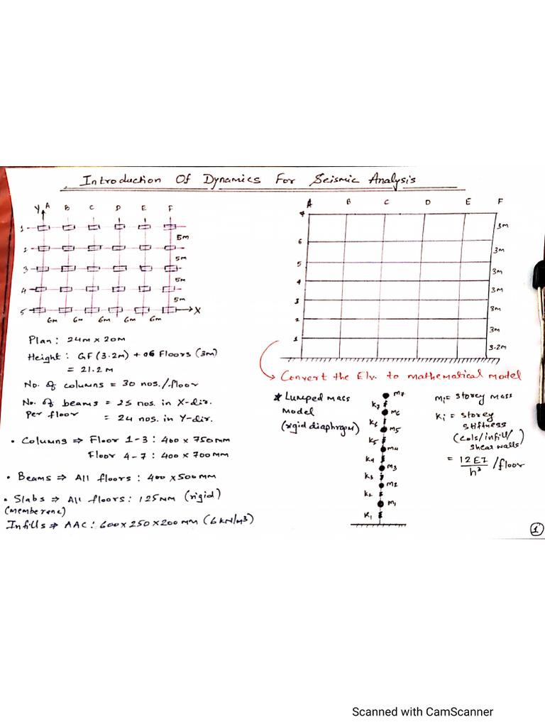 Dynamics For Seismic Analysis of Building | PDF