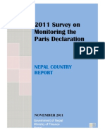 2011 Survey On Paris Diclaration MoF