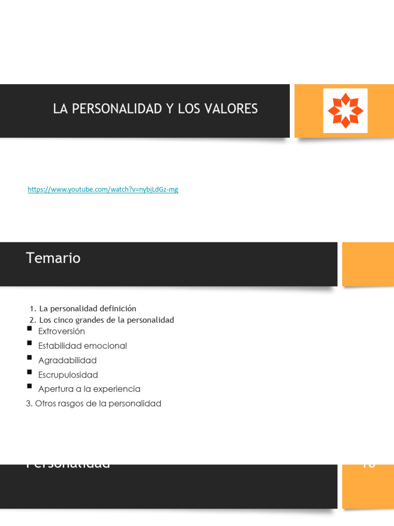 Dimensiones de la Personalidad Humana | PDF | Psicología de la ...