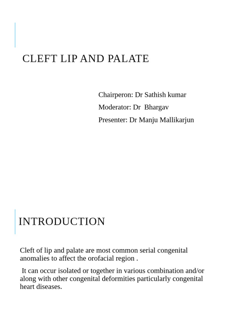 Cleftb Lip and Palate | PDF | Human Tooth | Mouth