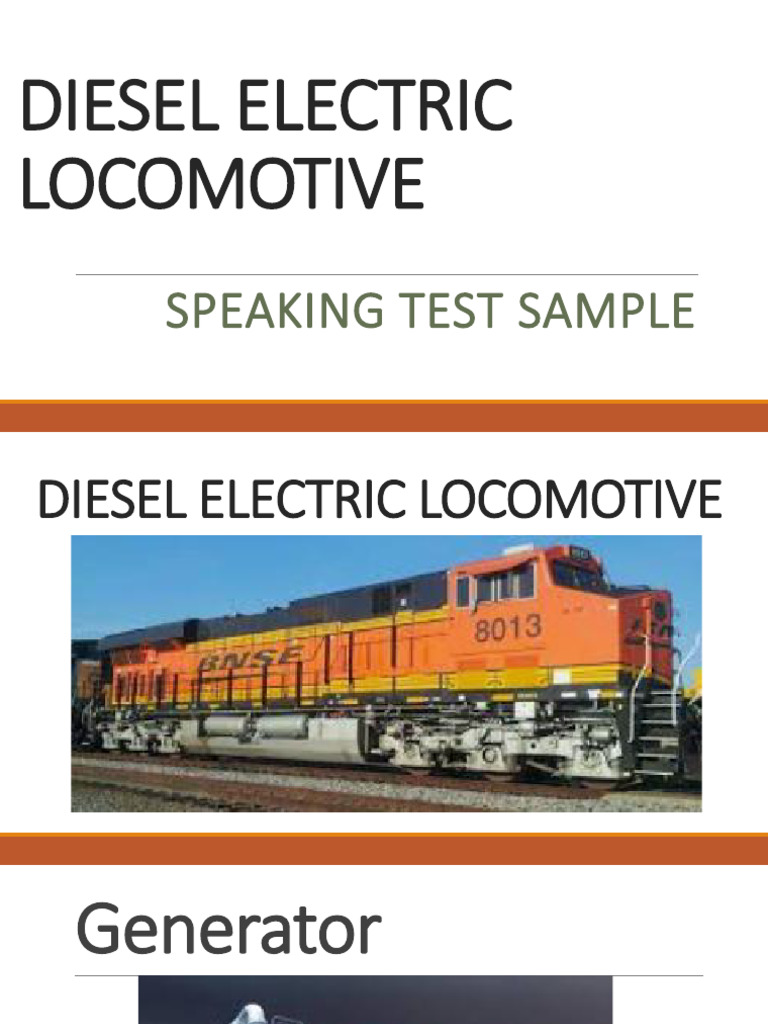 Diesel Electric Locomotive | PDF