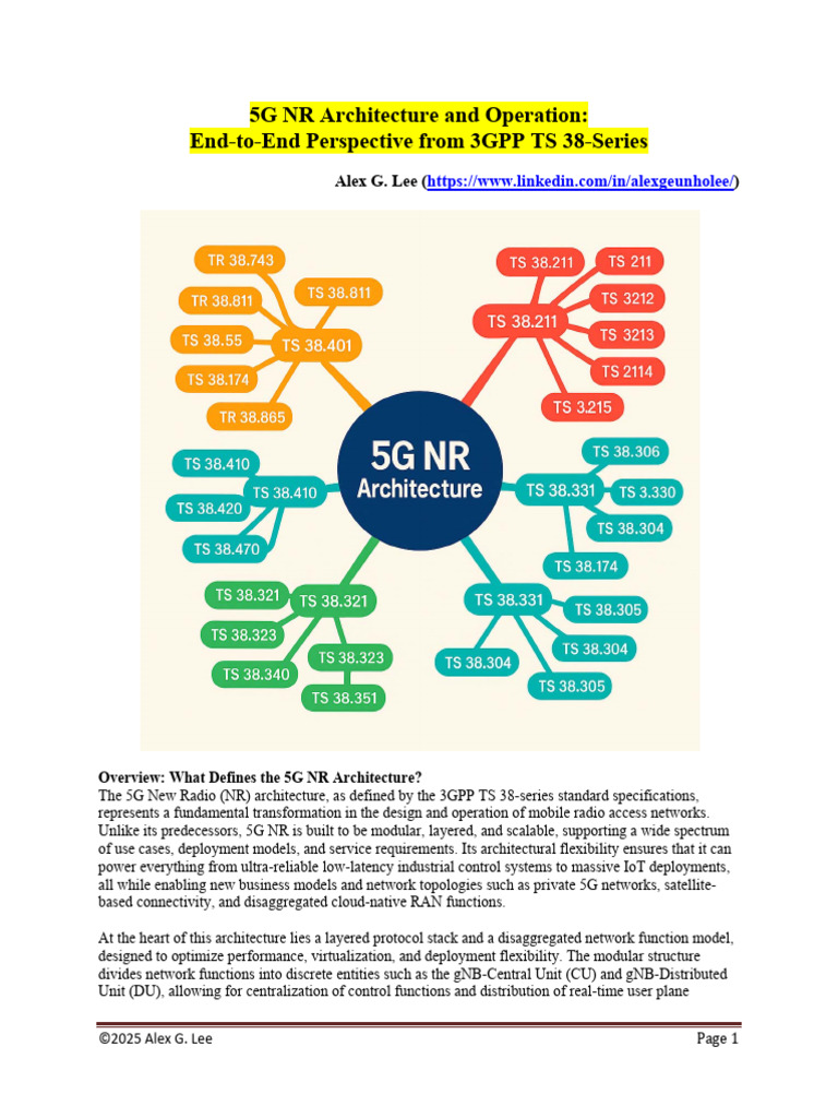 5G NR Architecture and Operation | PDF | Computer Network | Information ...