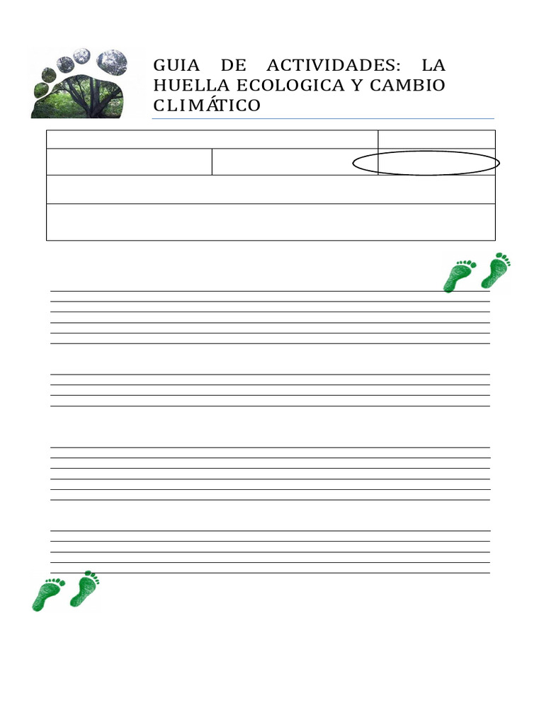Actividad Huella Ecologica | PDF | Residuos | Entorno natural