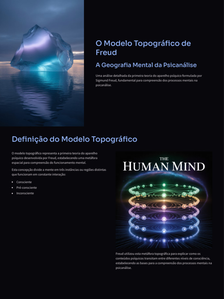 O Modelo Topografico de Freud | PDF | Psicanálise | Mente inconsciente