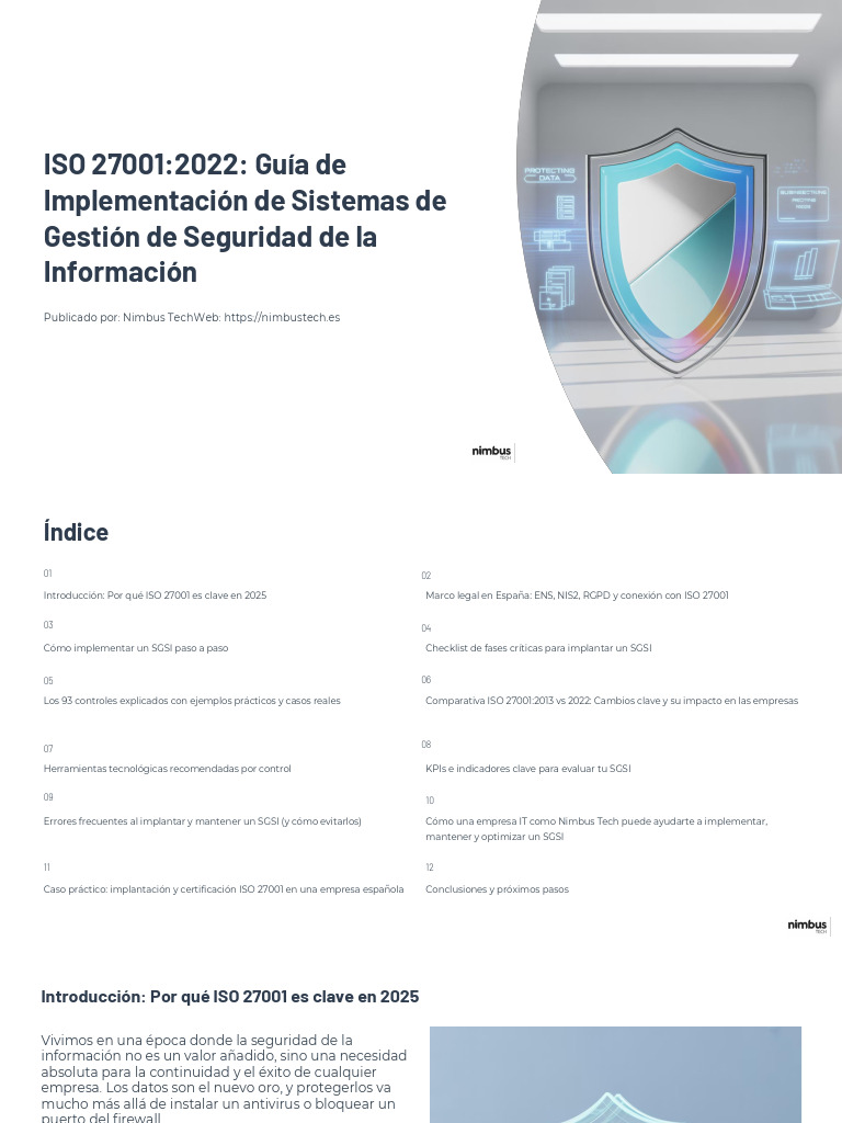 Guía para Implementar ISO 27001:2022 | PDF | La seguridad informática ...