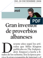 Quim Monzó. Gran Inventor de Proverbios Albaneses