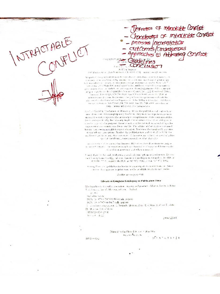 Intractable Conflict 421 | PDF