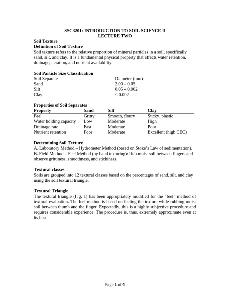 Understanding Soil Texture and Structure | PDF | Soil | Sedimentology