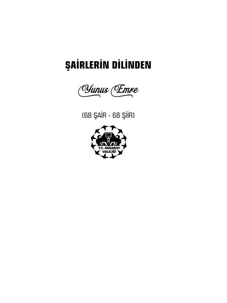 119624, Sairlerin Dilinden Yunus Emre 68 Siir 68 Sairpdf PDF