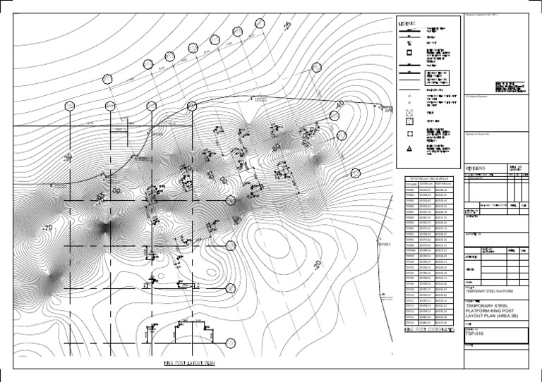 TKP Setting Out Table and Layout Plan | PDF