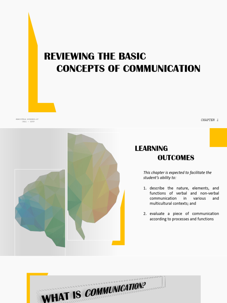 Understanding Communication Basics | PDF | Communication | Nonverbal ...