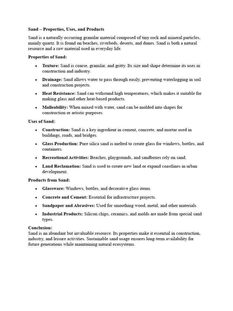 Sand | PDF