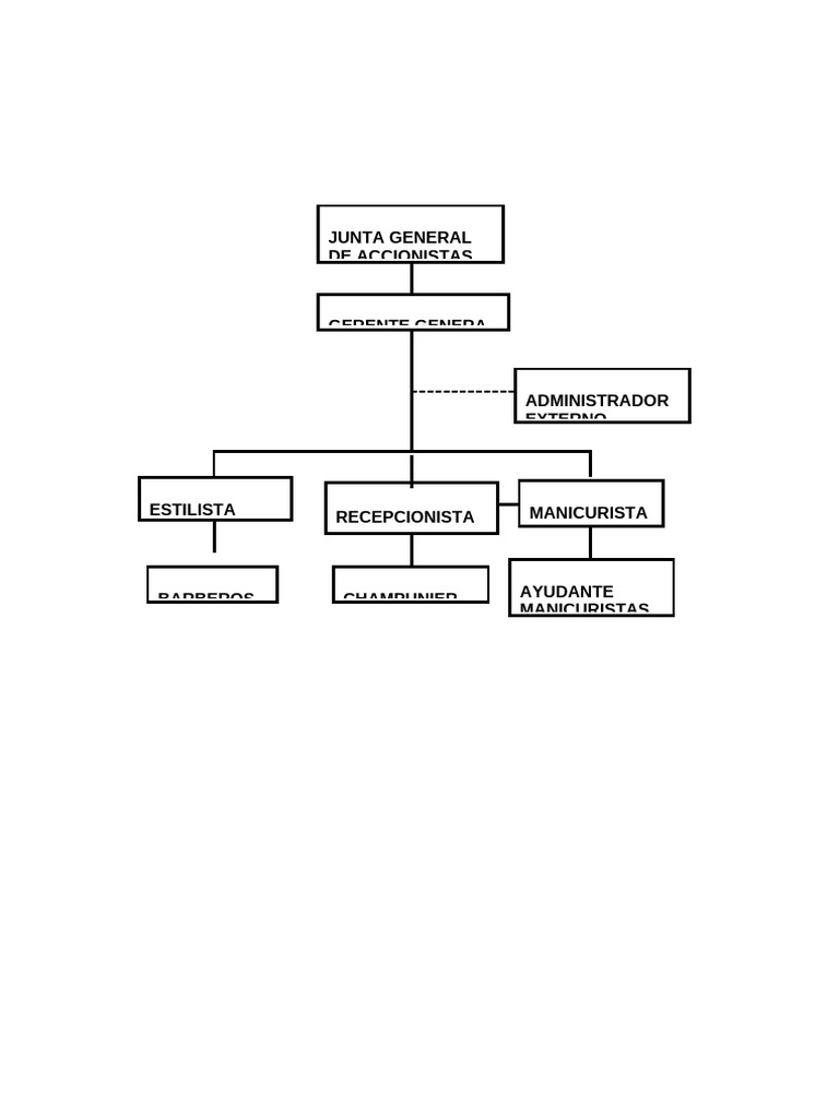 Organigrama de Spa Siempre Bella | PDF