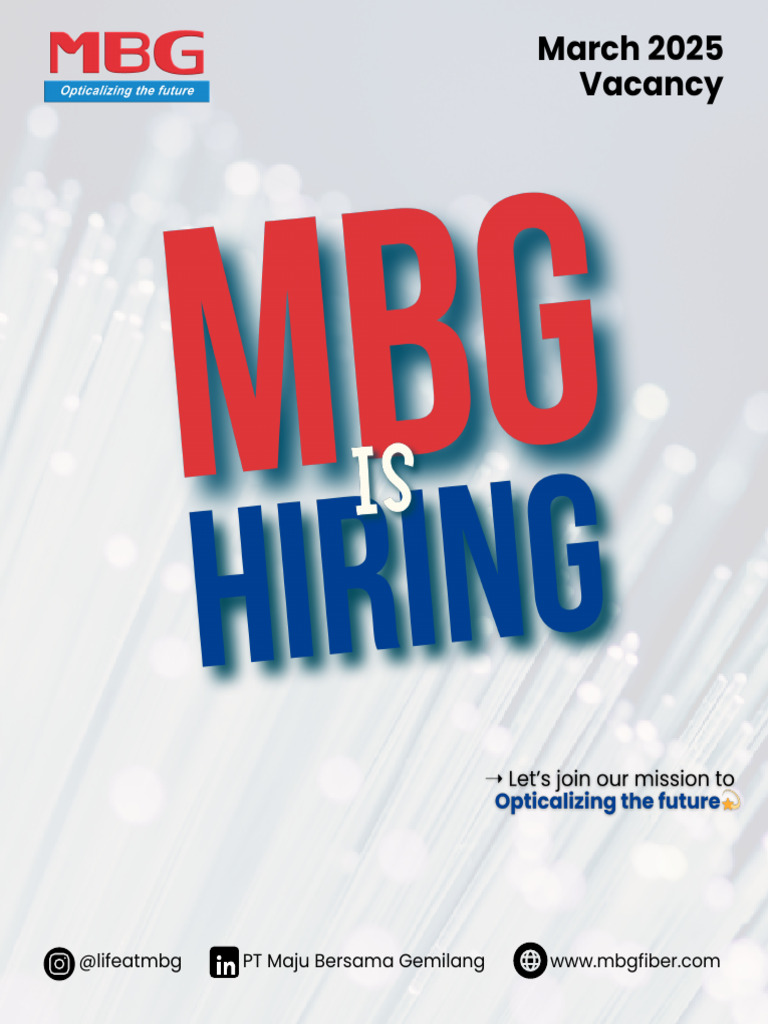 MBG Hiring - March 2025 Vacancy | PDF | Warehouse | Standard Chinese