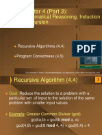 Chapter 4 (Part 3) :: Mathematical Reasoning, Induction & Recursion