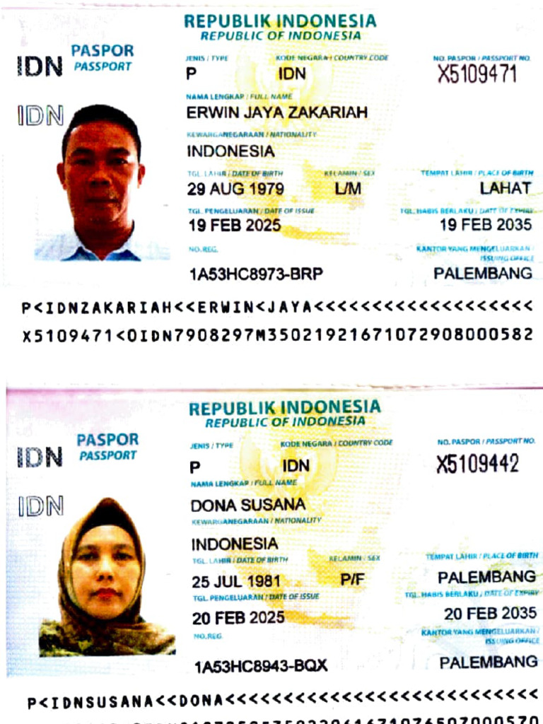 Indonesian Passport Samples and Details | PDF
