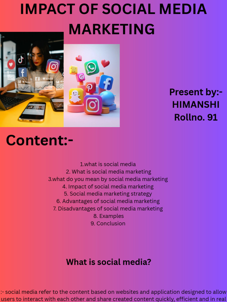 Social Media Marketing Impact Overview | PDF | Social Media Marketing ...