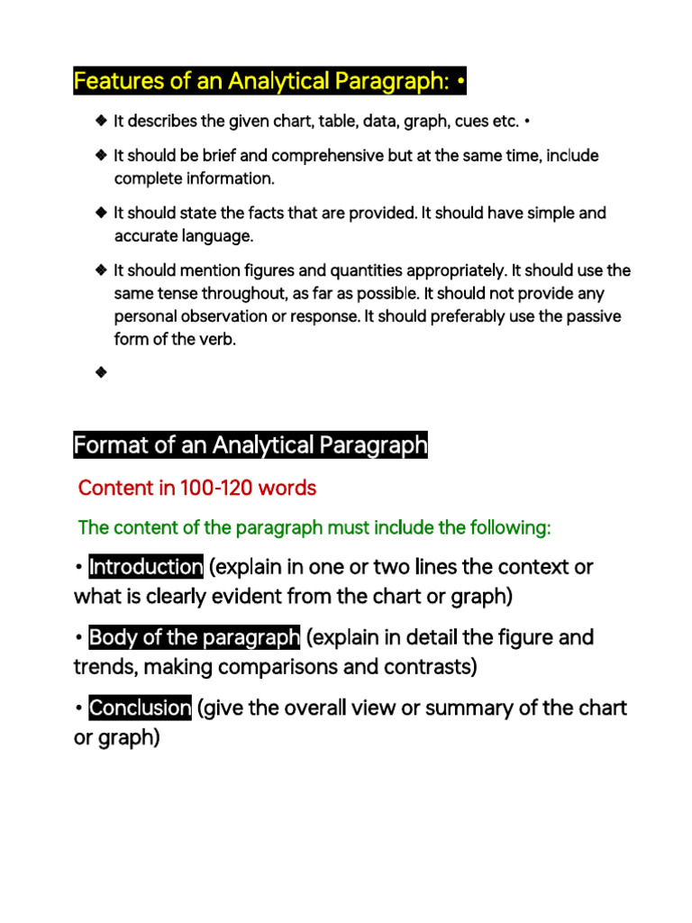 How to Write an Analytical Paragraph | PDF | Poverty | Poverty ...
