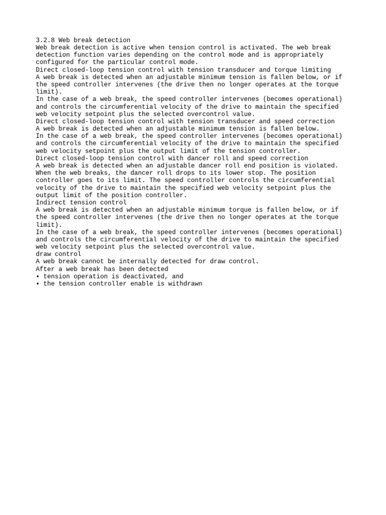 3.2.8 Web Break Detection | PDF