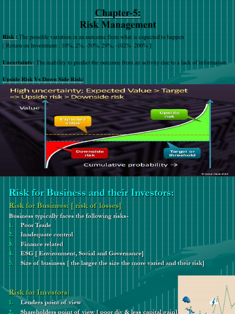 Risk Management Strategies and Concepts | PDF | Risk | Financial Risk