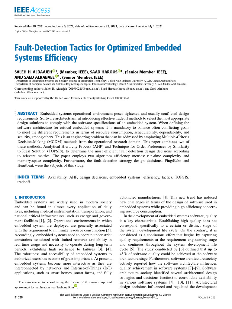 Fault Detection in Embedded Systems | PDF | Software Architecture ...