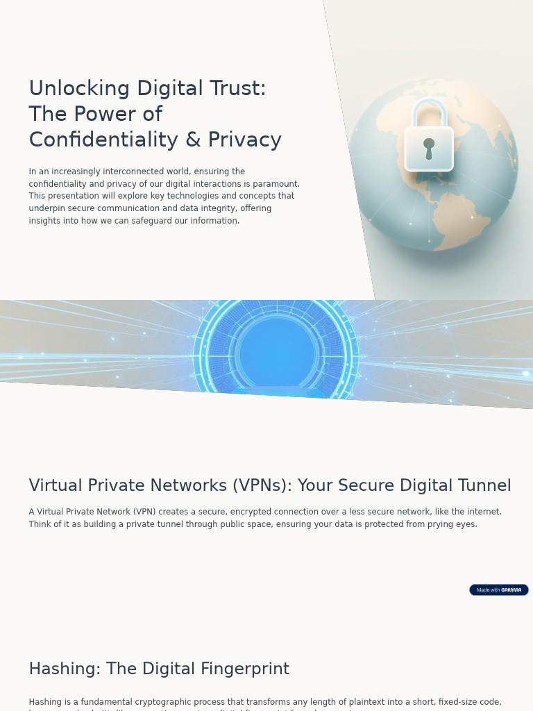 Unlocking Digital Trust The Power of Confidentiality and Privacy | PDF ...