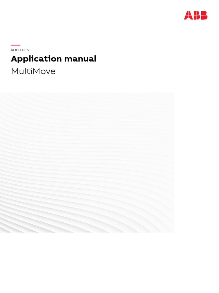 MultiMove Application Manual Overview | PDF | Robot | Robotics