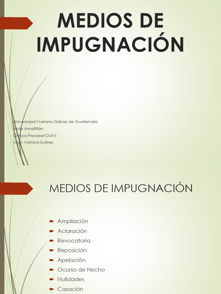 Medios de Impugnación en Derecho Civil | PDF | Sentencia (ley) | Apelación