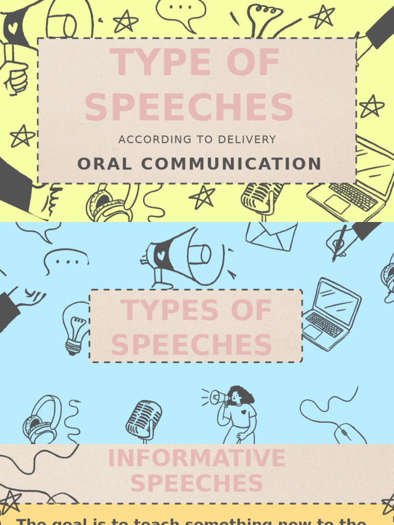 E Learn Types of Speech According To Delivery | PDF