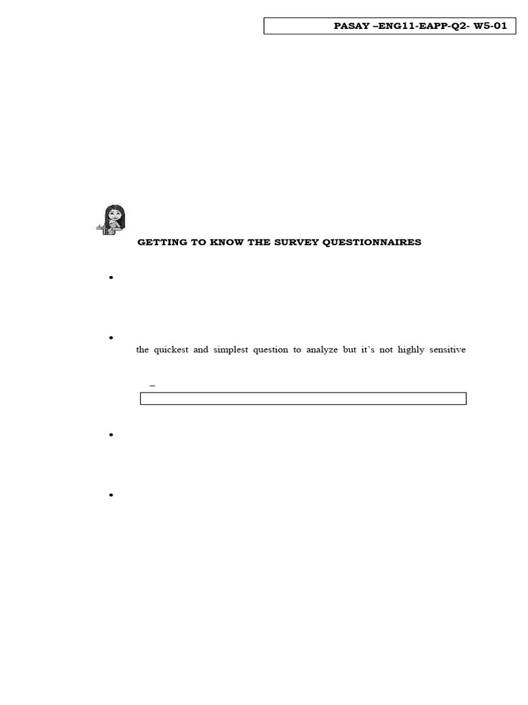 Types of Survey Questionnaires Explained | PDF | Survey Methodology ...