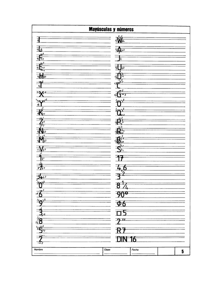 Letras Normalizadas | PDF