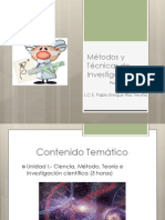 Métodos y Técnicas de Investigación Unidad I