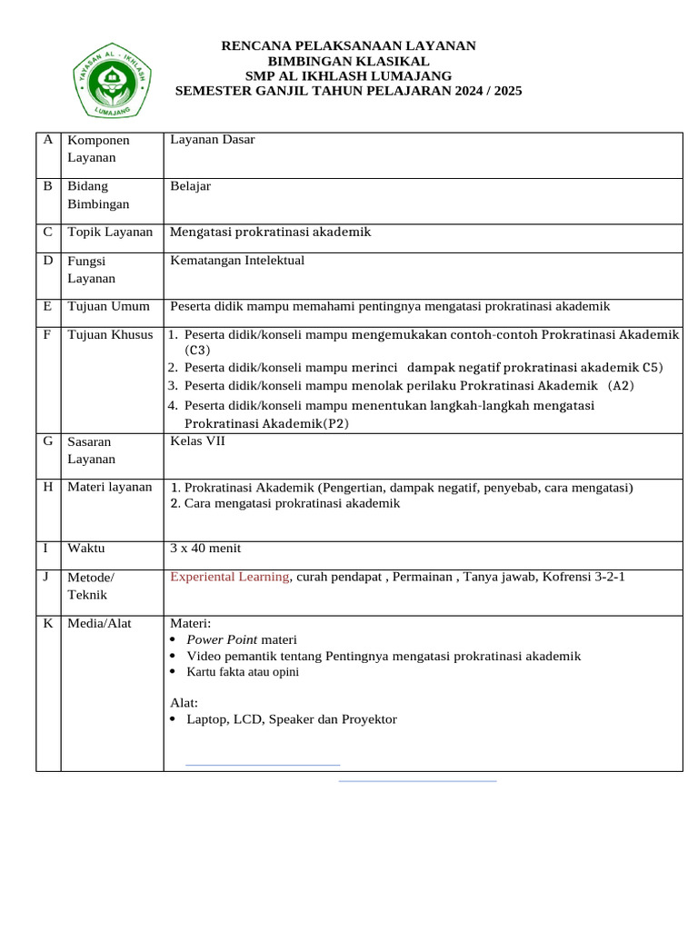 RPL 7 Klasikal Prokratinasi | PDF