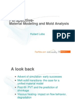 MUG 2008: Material Modeling and Mold Analysis