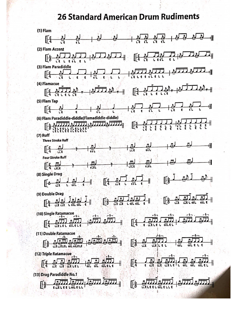 Basic Rudiment Practice | PDF