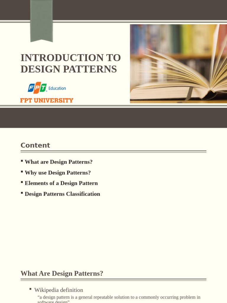 Understanding Design Patterns in Software | PDF | Class (Computer ...