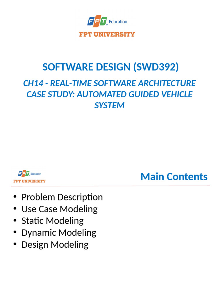 Ch24 - Real-Time Software Arch - Case Study Automated Guided Vehicle ...
