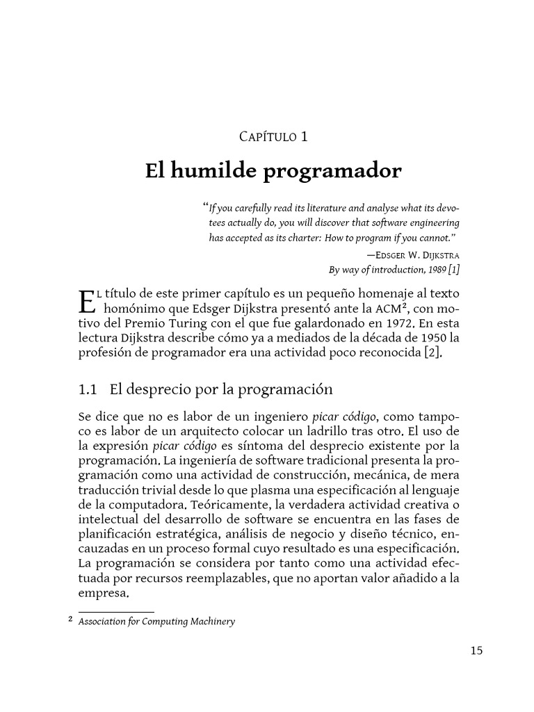 El Humilde Programador en Software | PDF | Outsourcing | Software