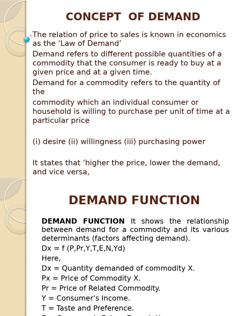 Understanding Demand and Its Determinants | PDF | Demand | Elasticity ...