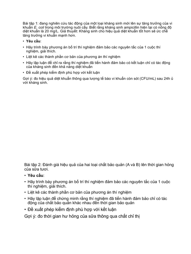 Bai Tap Bo Tri Thi Nghiẹm | PDF