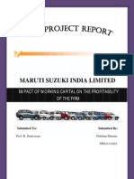 Impact of Working Capital On Profitability